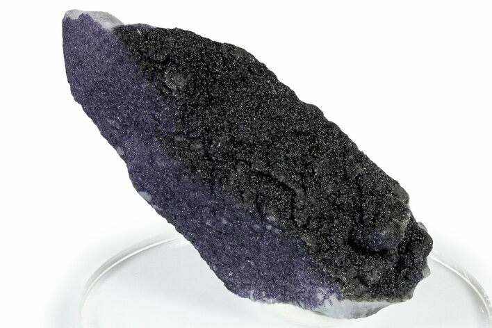 Purple Fluorite Encrusted Quartz Crystal - New Find! #350646